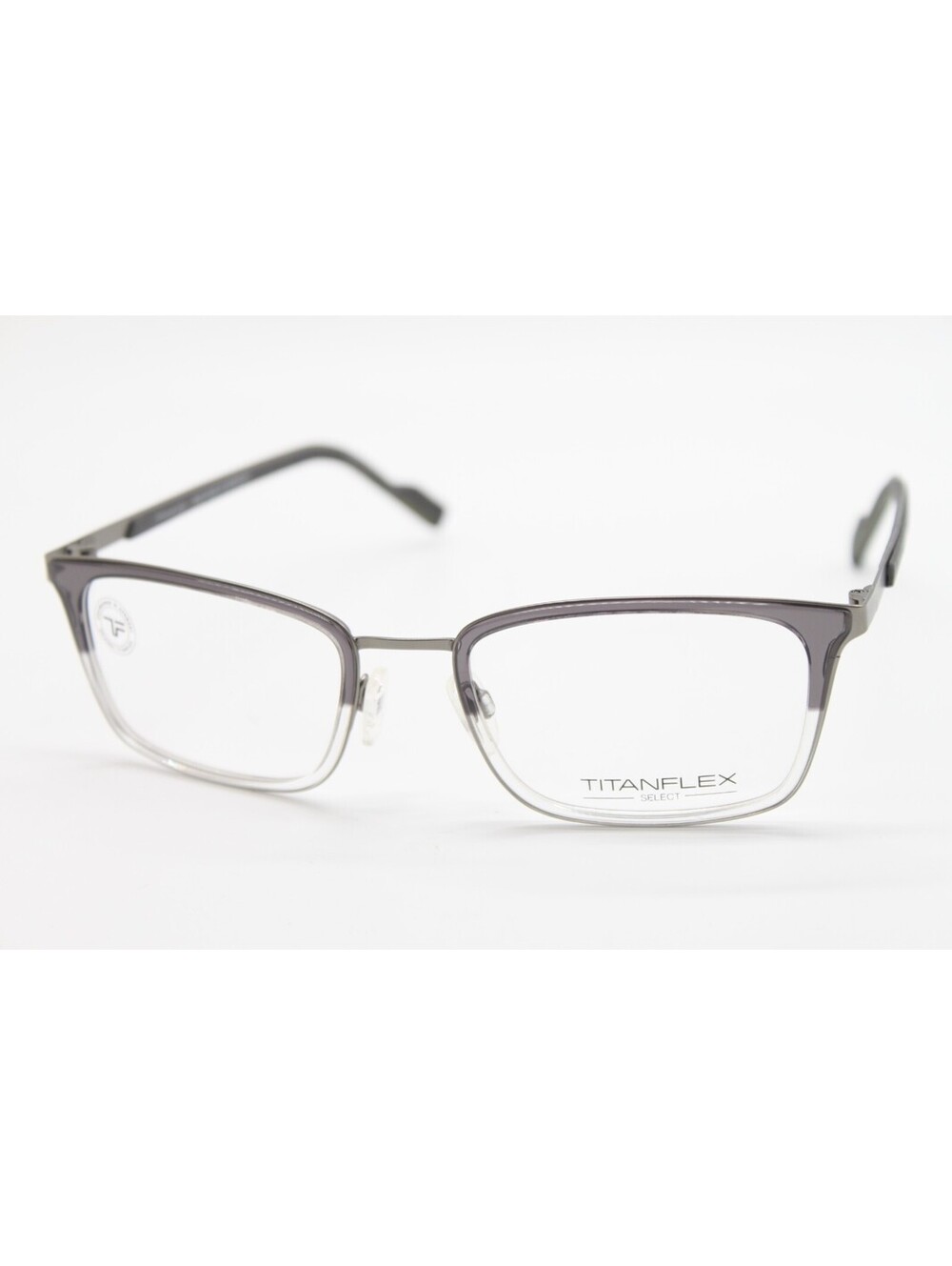 NEW TITANFLEX 827073 30GRY GRAY CLEAR AUTHENTIC EYEGLASSES 55-20
